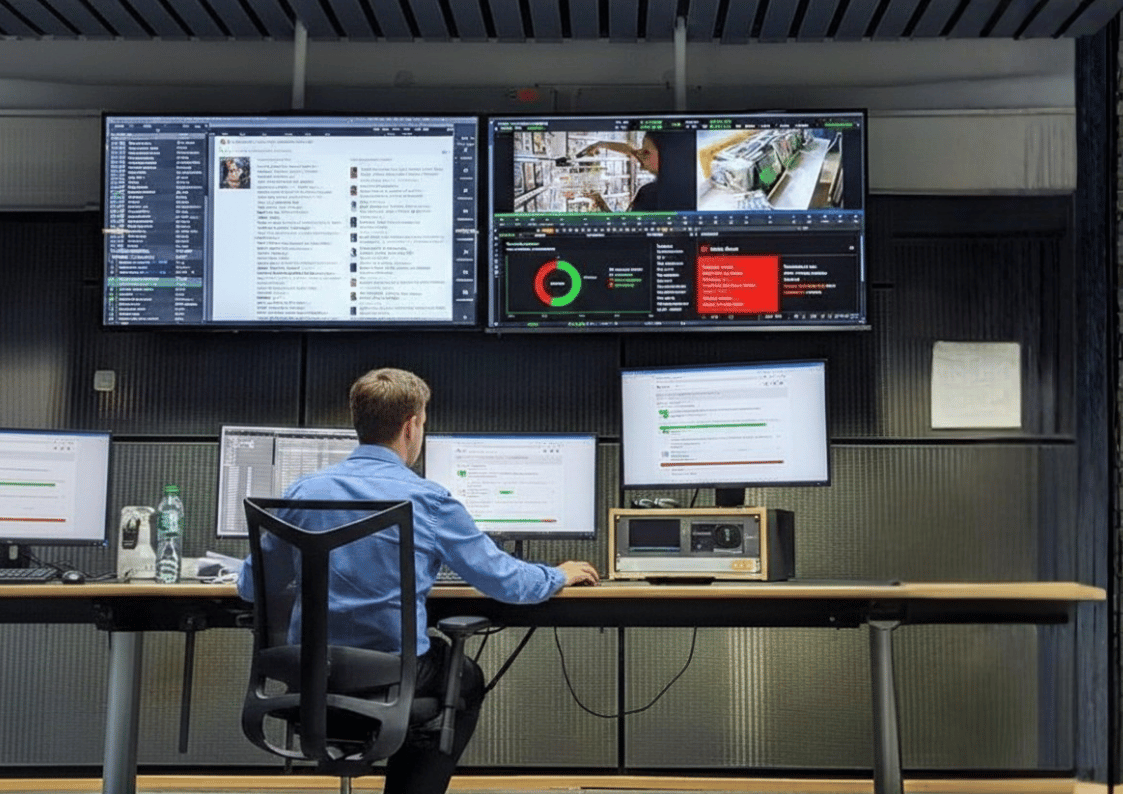 Team discussing digital marketing strategy